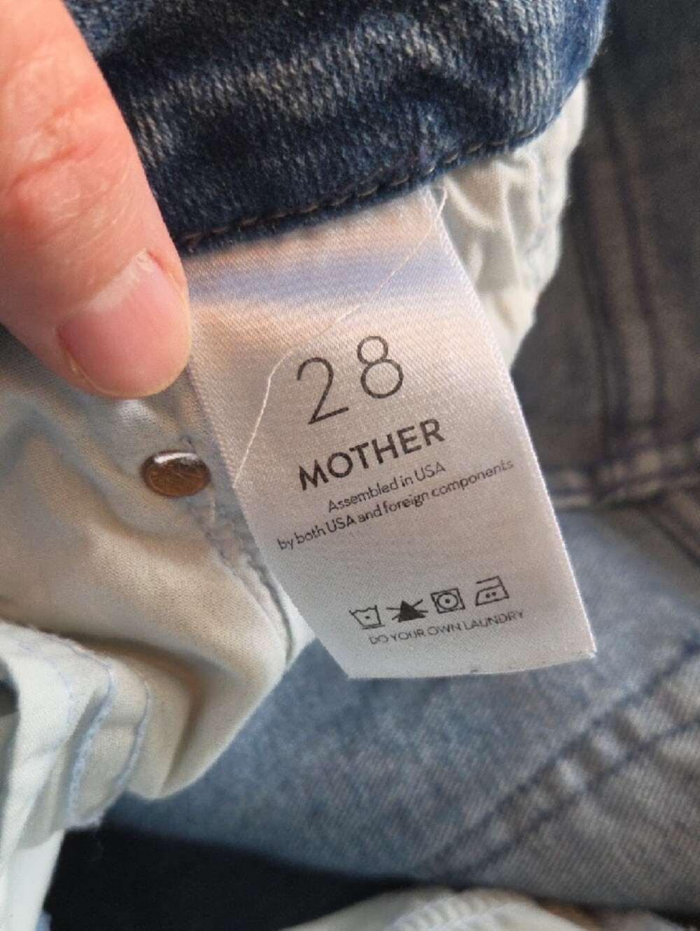 Mother The Looker Ankle Color Twice Shy Size 28 - Picture 11 of 12